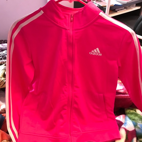 bright pink adidas jacket